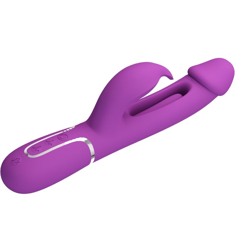 Kampas 3-in-1 Multifunktions-Rabbit-Vibrator lila