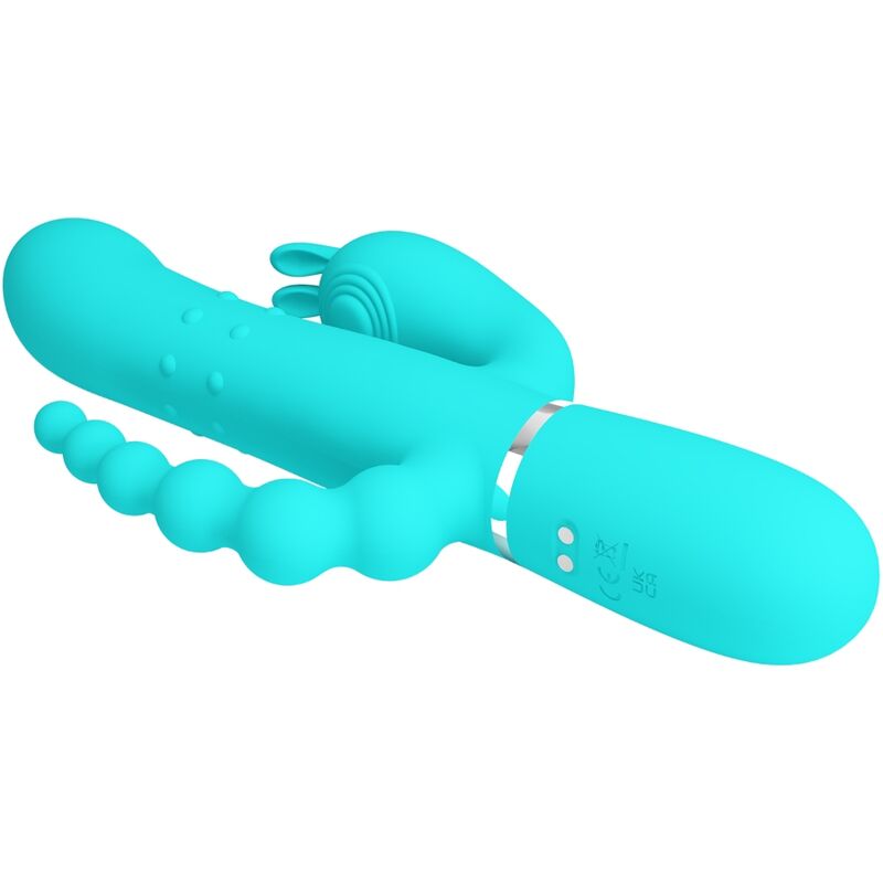 Cammy 4-in-1 Multifunktions-Dreifach-Rabbit-Vibrator Blau
