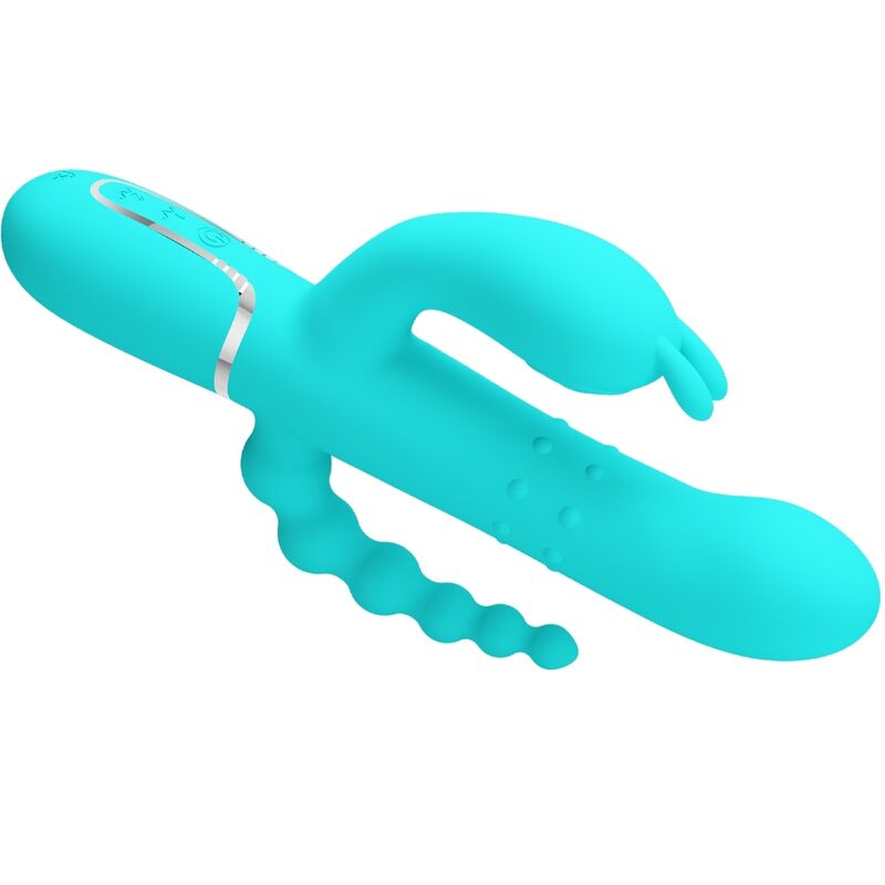 Cammy 4-in-1 Multifunktions-Dreifach-Rabbit-Vibrator Blau