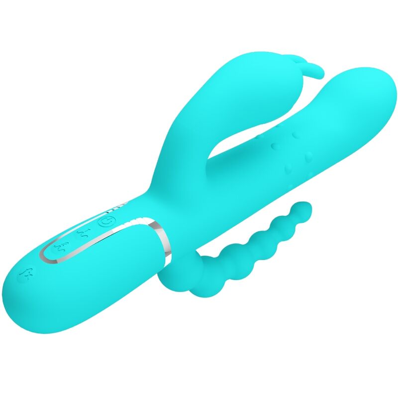 Cammy 4-in-1 Multifunktions-Dreifach-Rabbit-Vibrator Blau