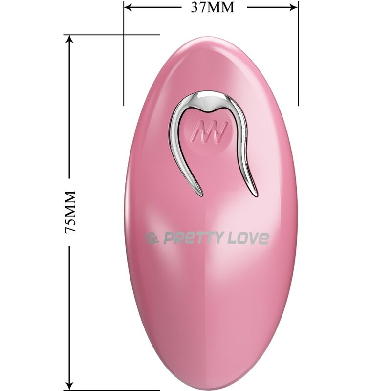Cailey 10 Vibrations-Nippelklemmen mit Fernbedienung, Rosa