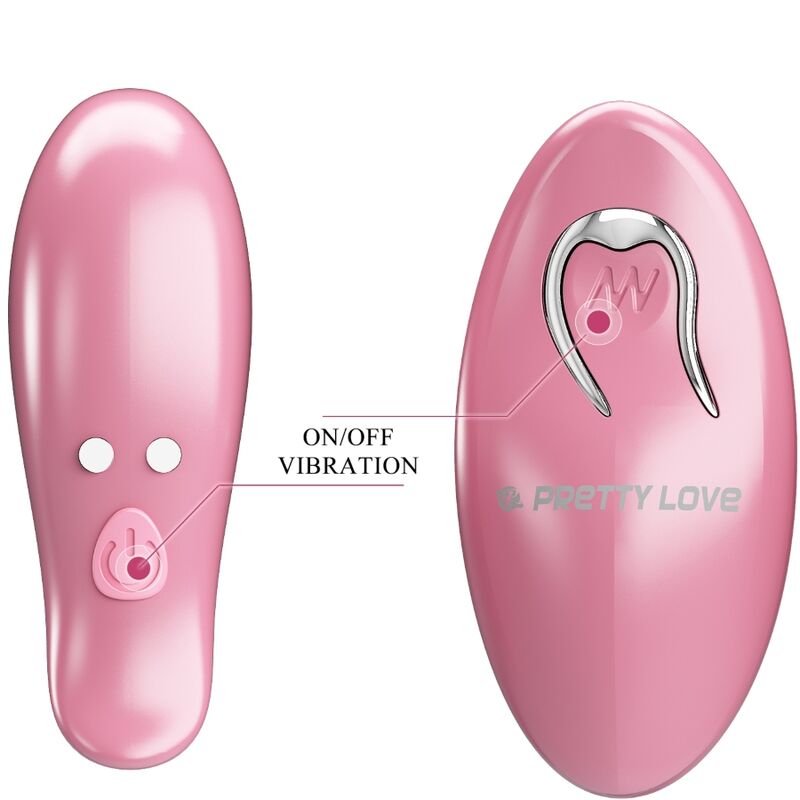 Cailey 10 Vibrations-Nippelklemmen mit Fernbedienung, Rosa