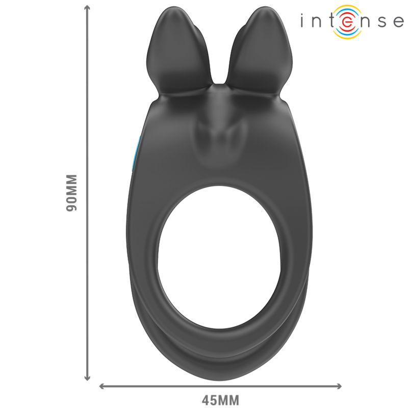 Sam Doppel-Penisring-Vibrator 10 Vibrationen schwarz