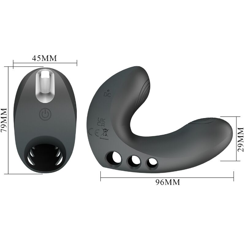 Camelia Fingervibrator 7 Vibrationen schwarz
