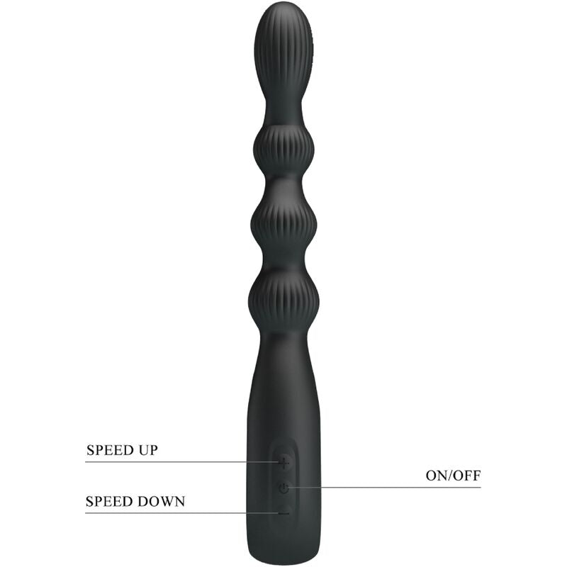 Federer Analvibrator 12 Vibrationen schwarz