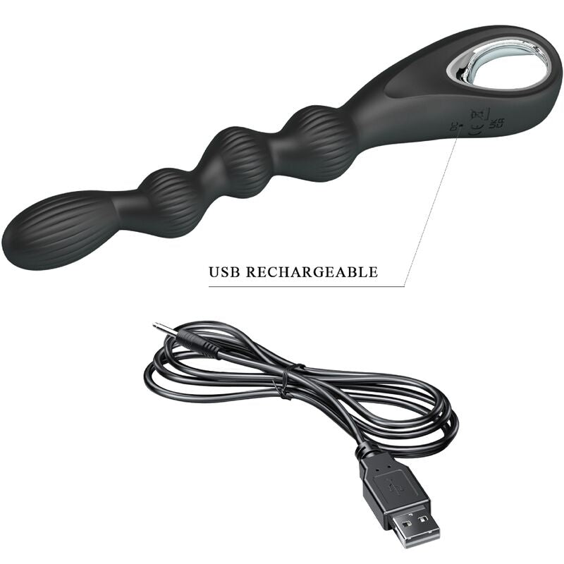 Federer Analvibrator 12 Vibrationen schwarz