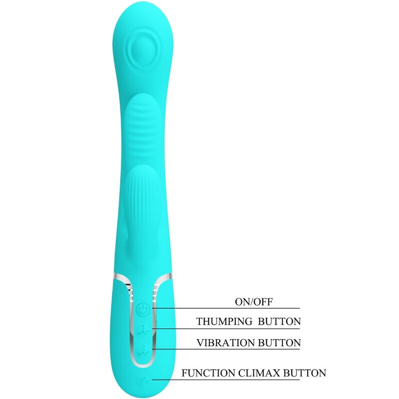 Shania Triple Rabbit Vibrator 3 in 1 Multifunktion Blau