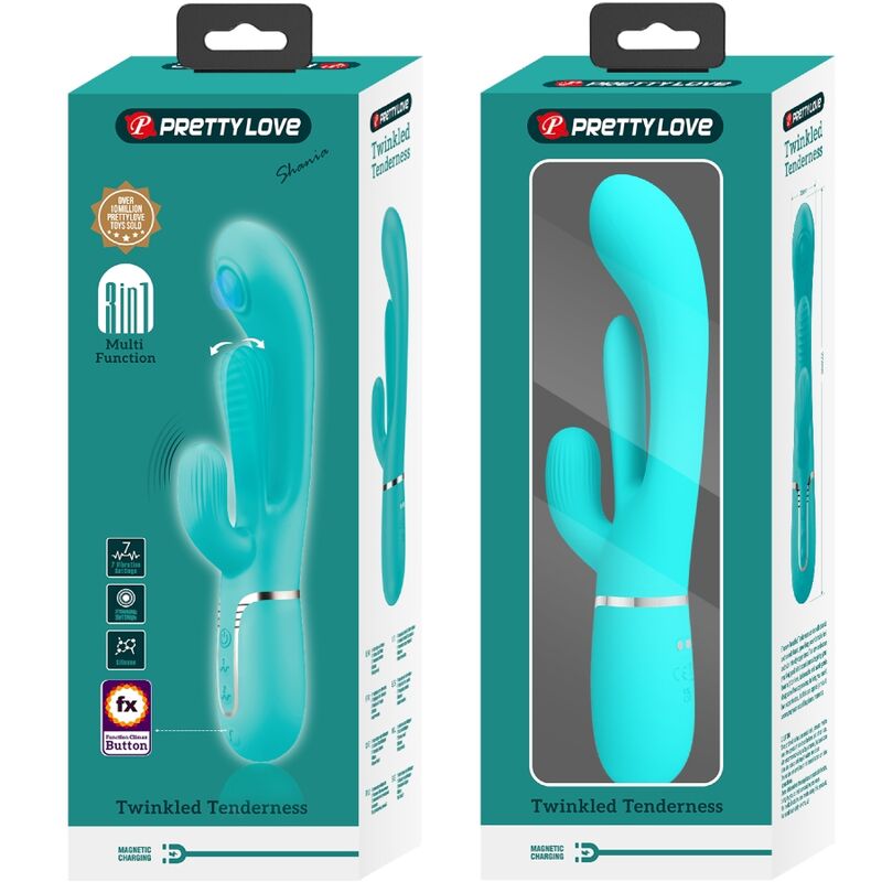 Shania Triple Rabbit Vibrator 3 in 1 Multifunktion Blau