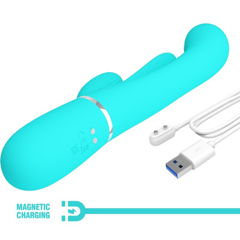 Shania Triple Rabbit Vibrator 3 in 1 Multifunktion Blau