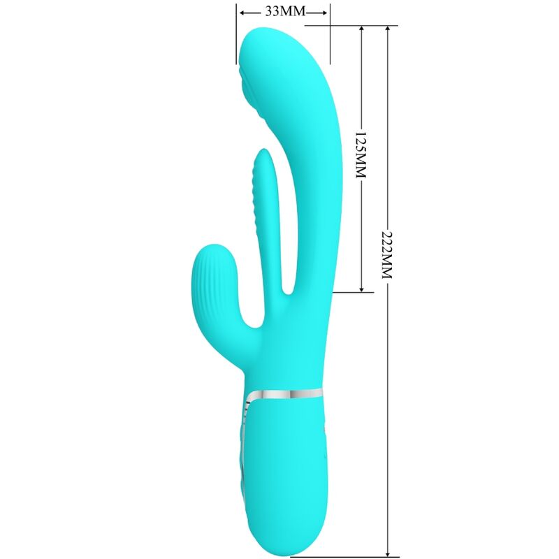 Shania Triple Rabbit Vibrator 3 in 1 Multifunktion Blau