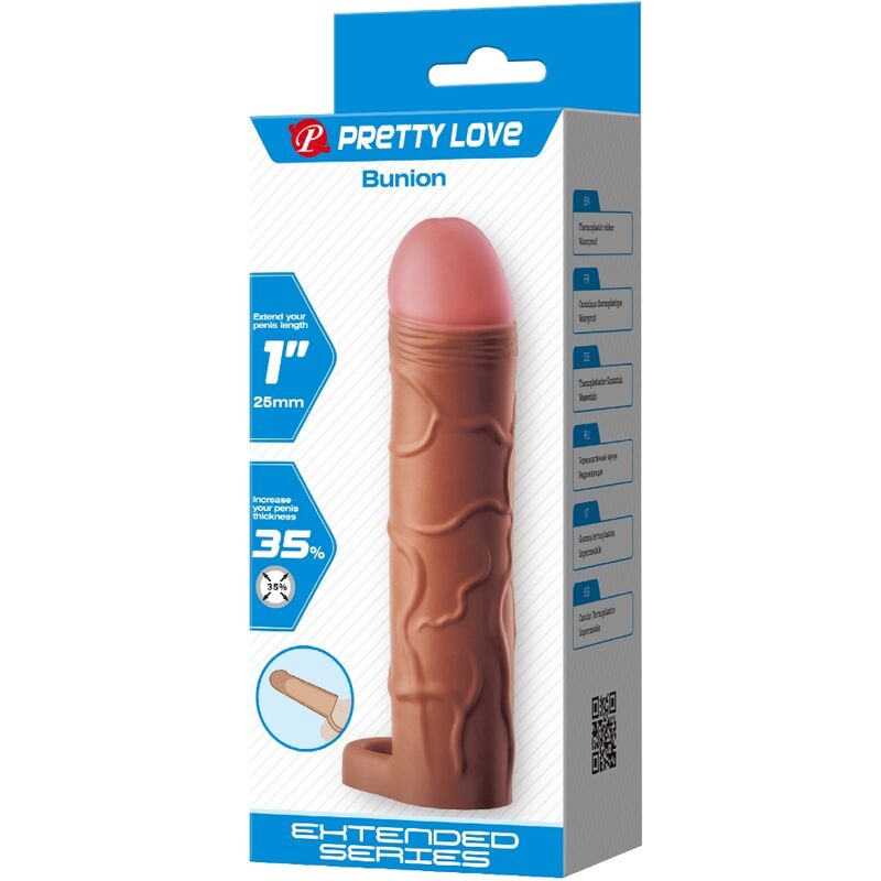 Mulatto 2,5 cm Verlängerungszwiebel-Penishülle