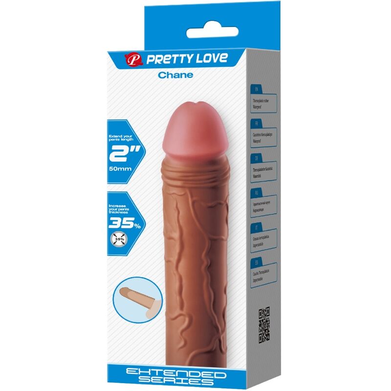 Penishülle Kette mit 5 cm Verlängerung Mulatte