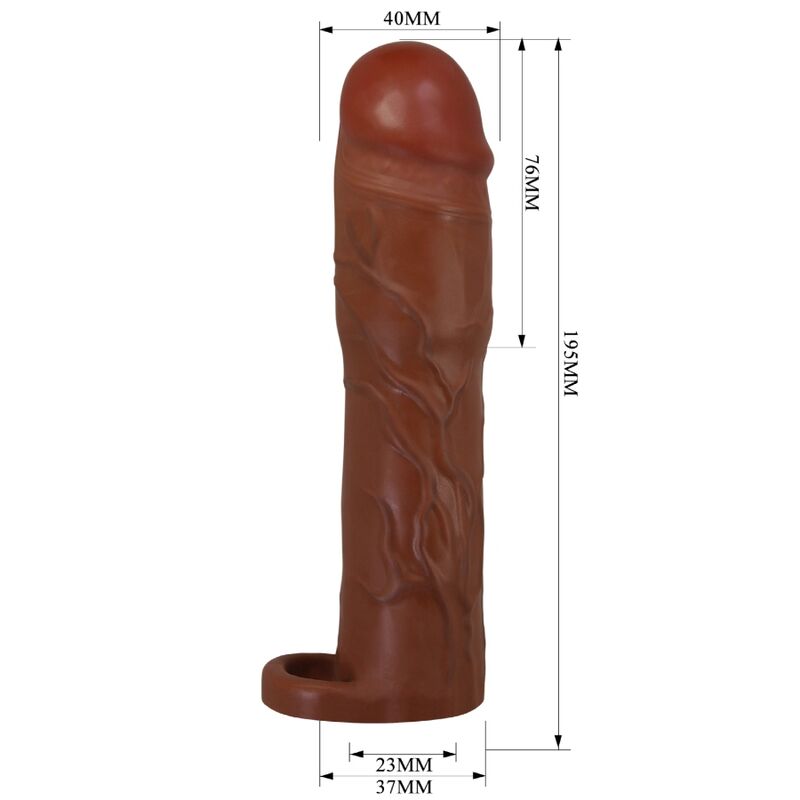 GERD Penishülle mit 3" Verlängerung Mulatte