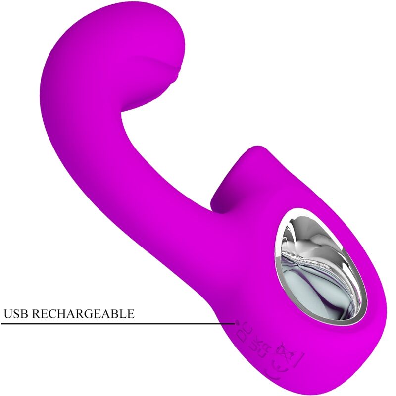 Sibel G-Punkt-Vibrator + Sibel Klitorisstimulator 10 Vibrationen lila