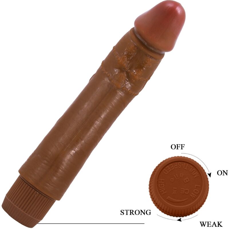 Realistischer Vibrator Dybbuk 24 cm Mulatte
