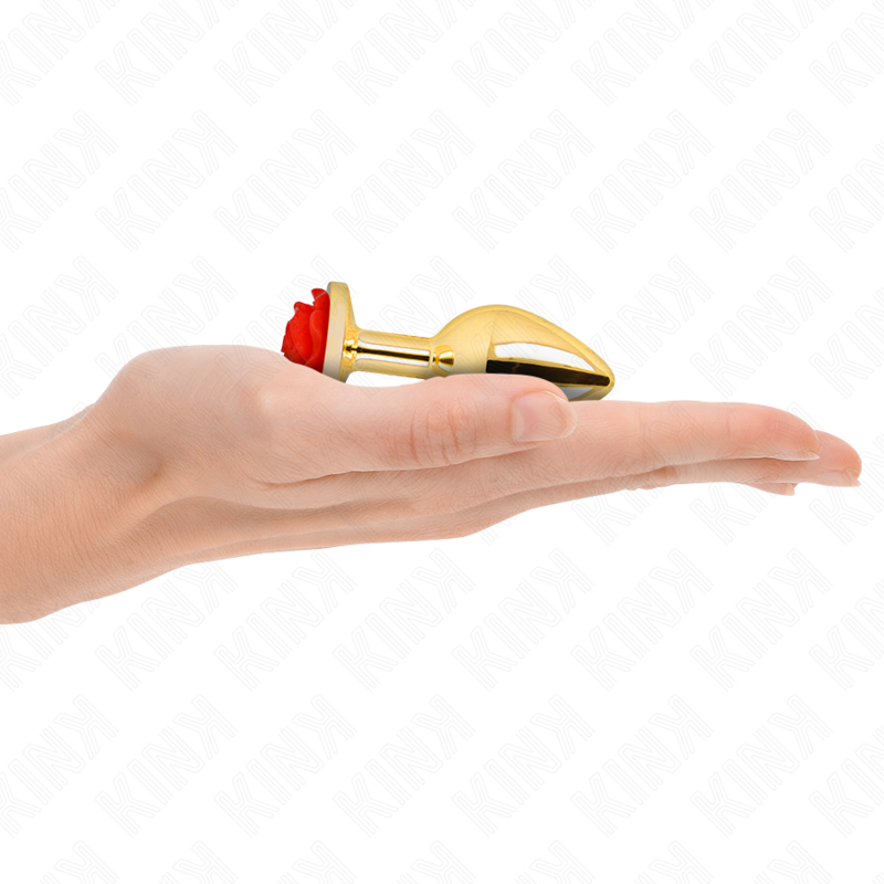 Roter Roségold Analplug Größe S