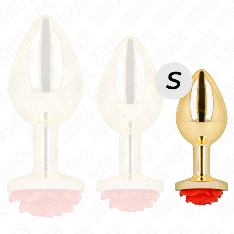 Roter Roségold Analplug Größe S
