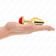 Roter Roségold Analplug Größe M