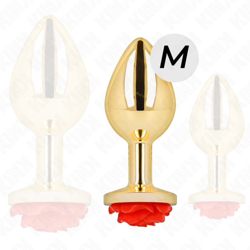 Roter Roségold Analplug Größe M