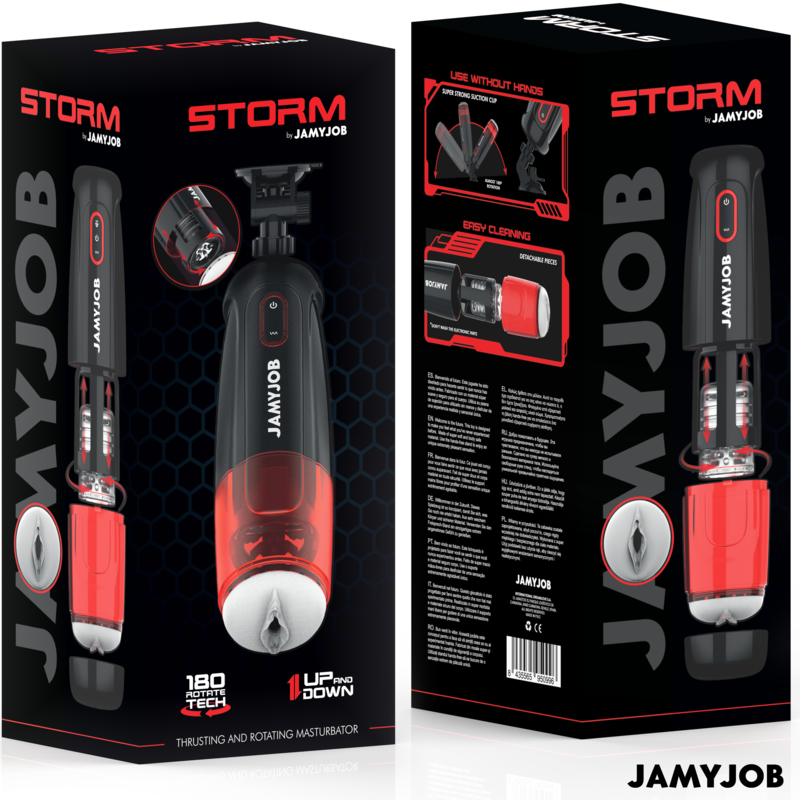 Storm Automatischer Vagina-Masturbator 10 Rotations- und Stoßmodi
