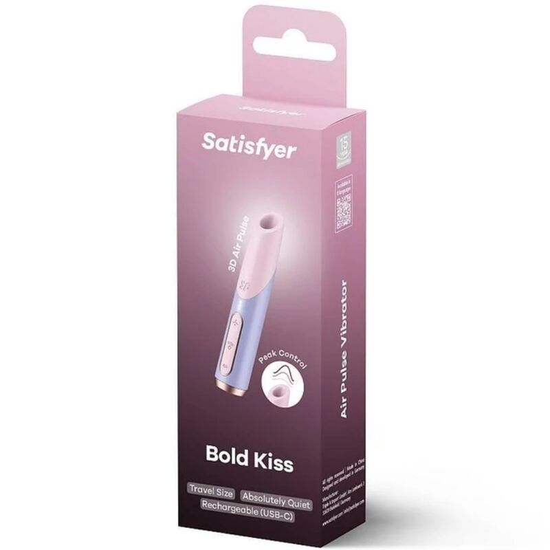 Bold Kiss Wave Klitorisstimulator Rosa/Lila