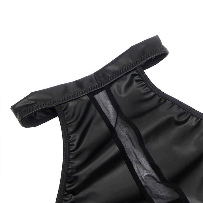 955472 schwarzes transparentes rückenfreies Kleid s/m