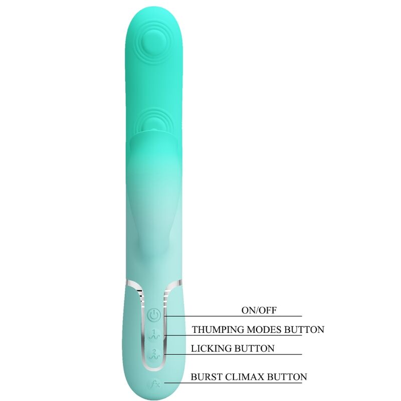 Gigi Aqua Grüner Multifunktions-Rabbit-Vibrator