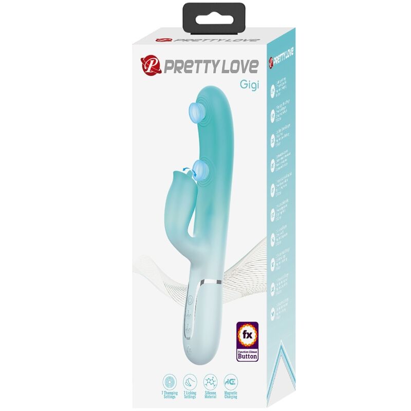 Gigi Aqua Grüner Multifunktions-Rabbit-Vibrator