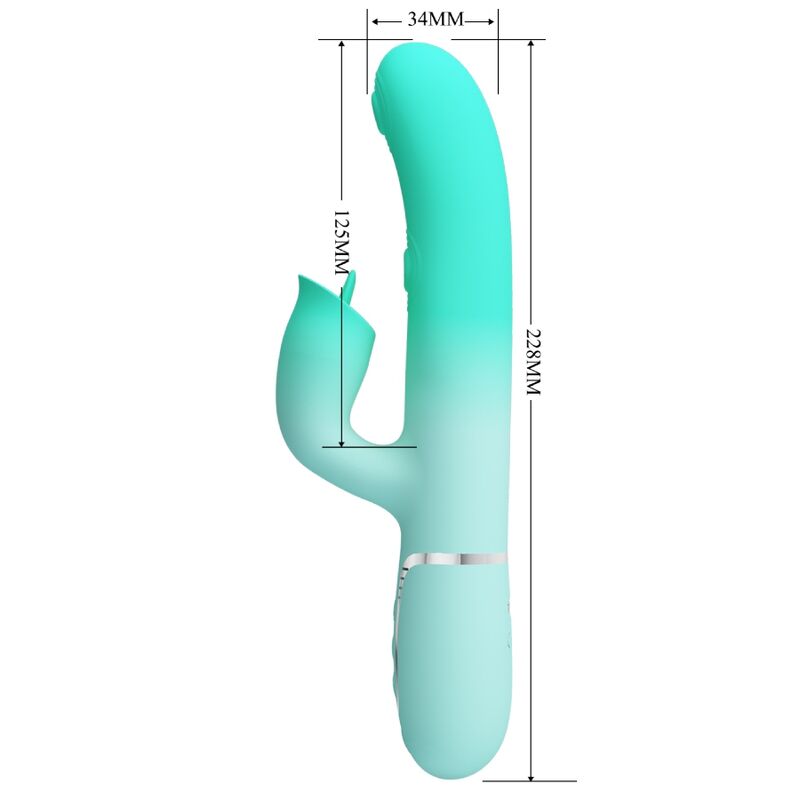Gigi Aqua Grüner Multifunktions-Rabbit-Vibrator