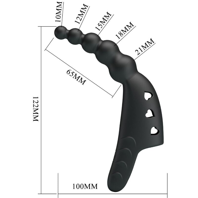 Jordin Fingervibrator 10 Vibrationen schwarz