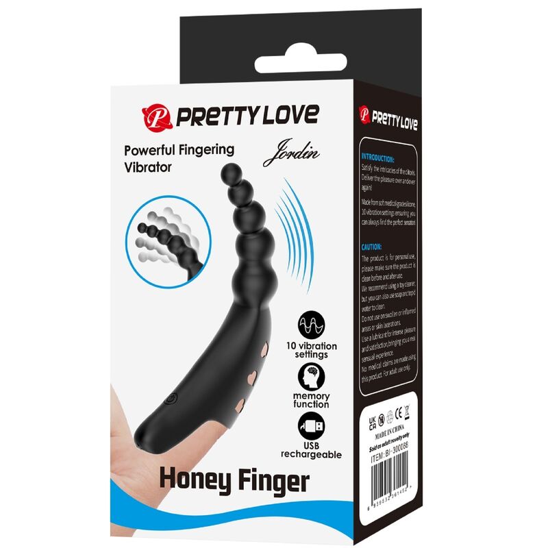 Jordin Fingervibrator 10 Vibrationen schwarz