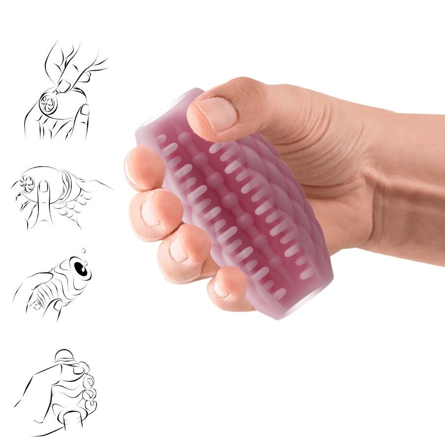 Athena Eros Rosa Silikon-Masturbator für Männer