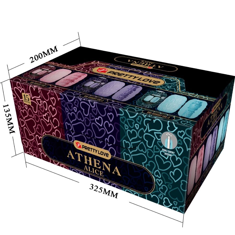 Athena Alice Pack 15 verschiedene männliche Masturbatoren