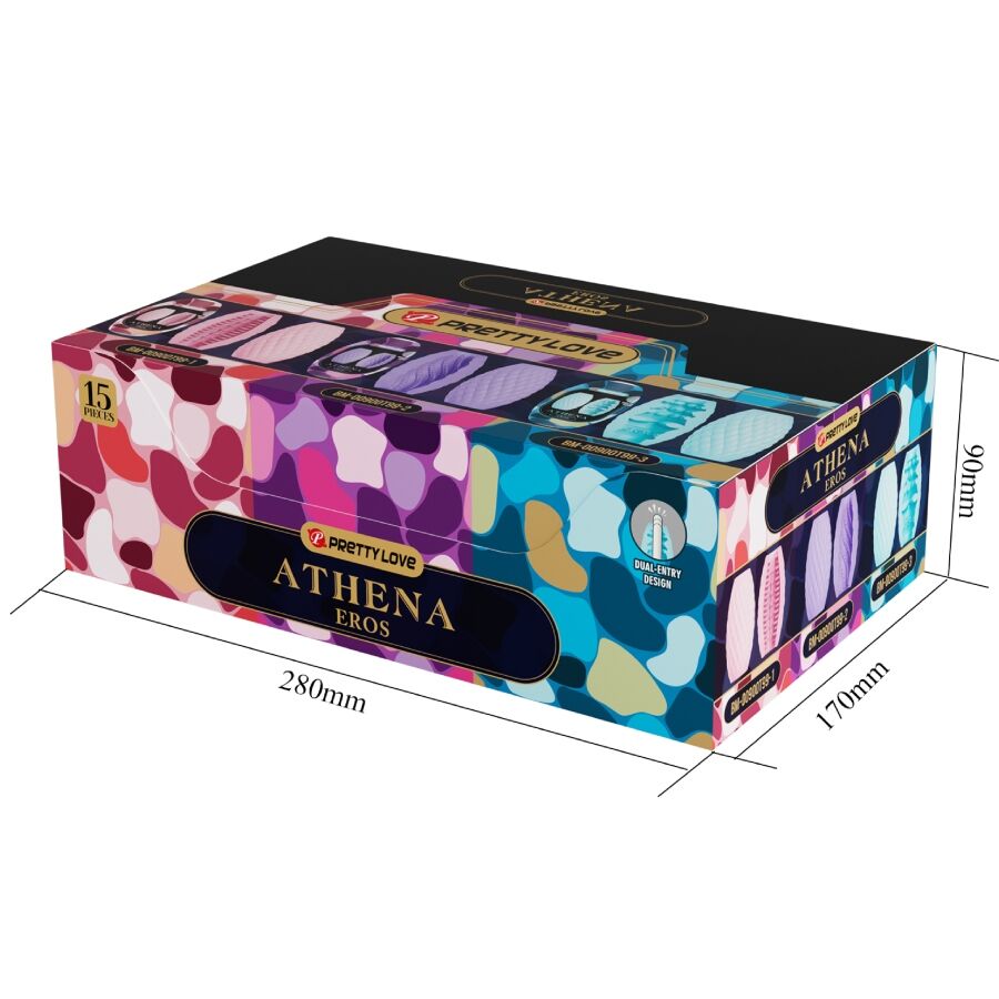 Athena Eros Pack 15 verschiedene männliche Masturbatoren