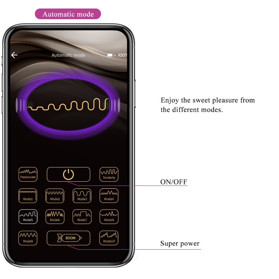 Leviathan Purple App-gesteuerter Vibrator
