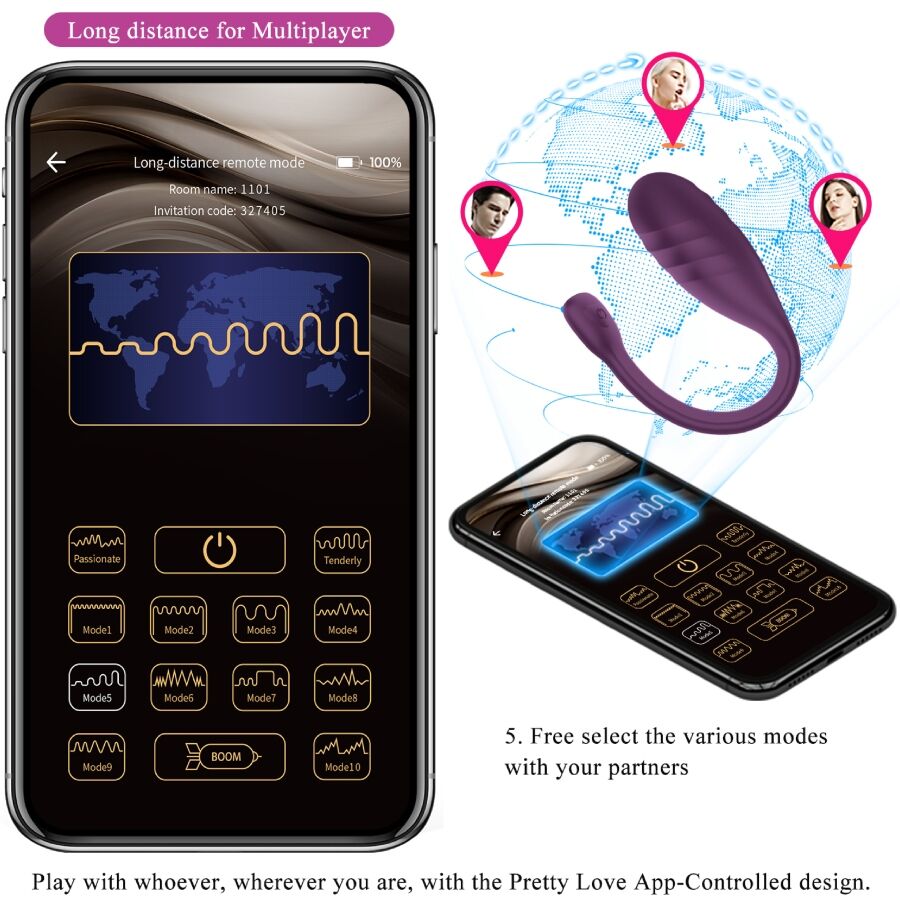 Leviathan Purple App-gesteuerter Vibrator