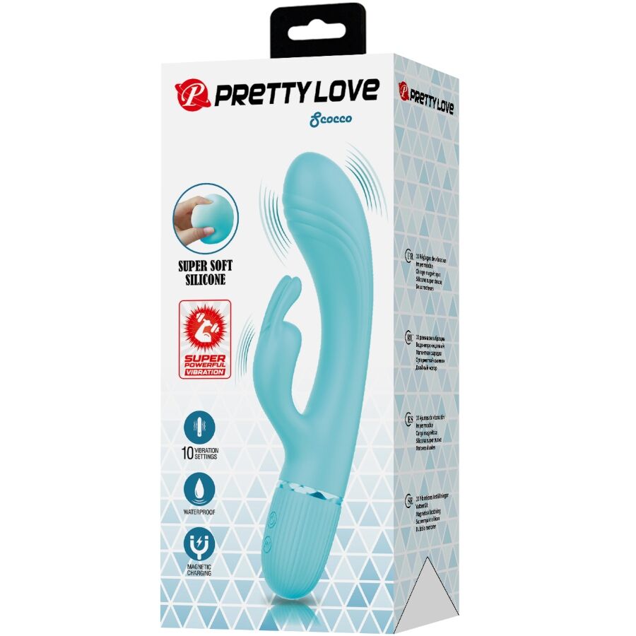 Türkiser Scocco Rabbit-Vibrator