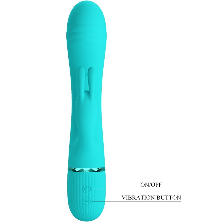Türkiser Scocco Rabbit-Vibrator
