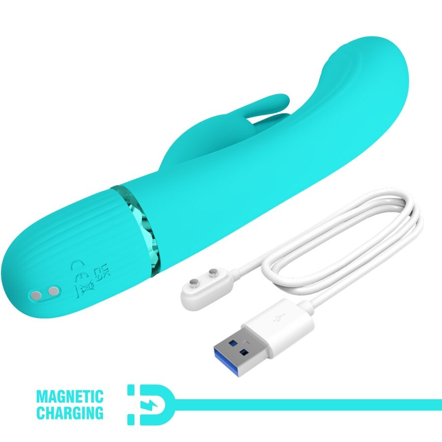 Türkiser Scocco Rabbit-Vibrator