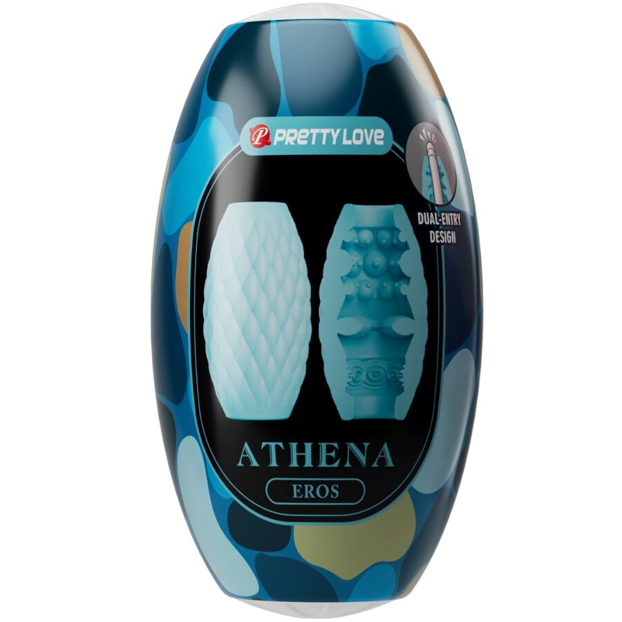 Athena Eros Himmelblauer männlicher Silikon-Masturbator