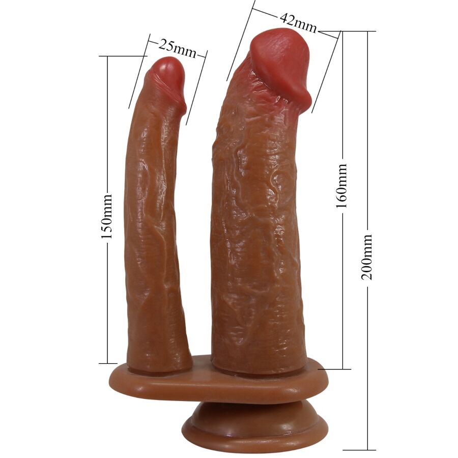 Goran Doppeldildo Realistischer natürlicher Mulato