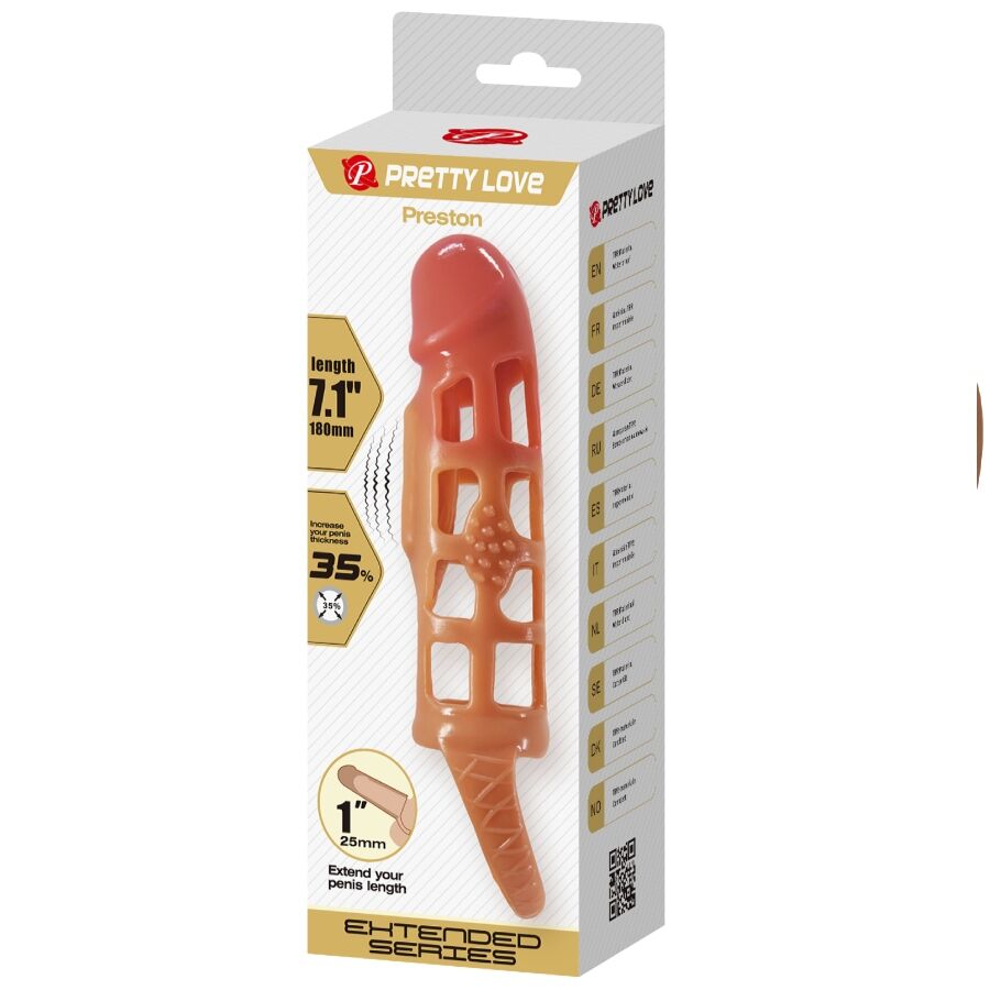 Preston 18 cm vibrierende Penishülle