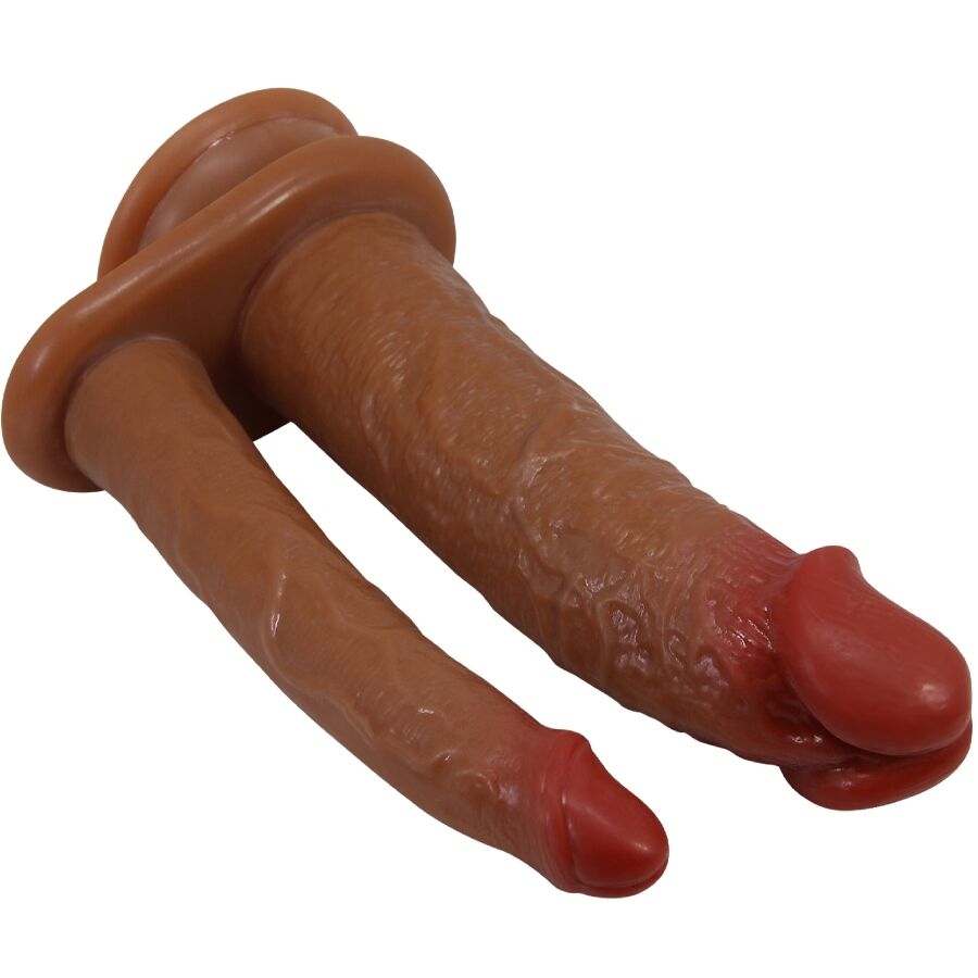 Hulbert realistischer Doppeldildo mit Mulato-Vibration