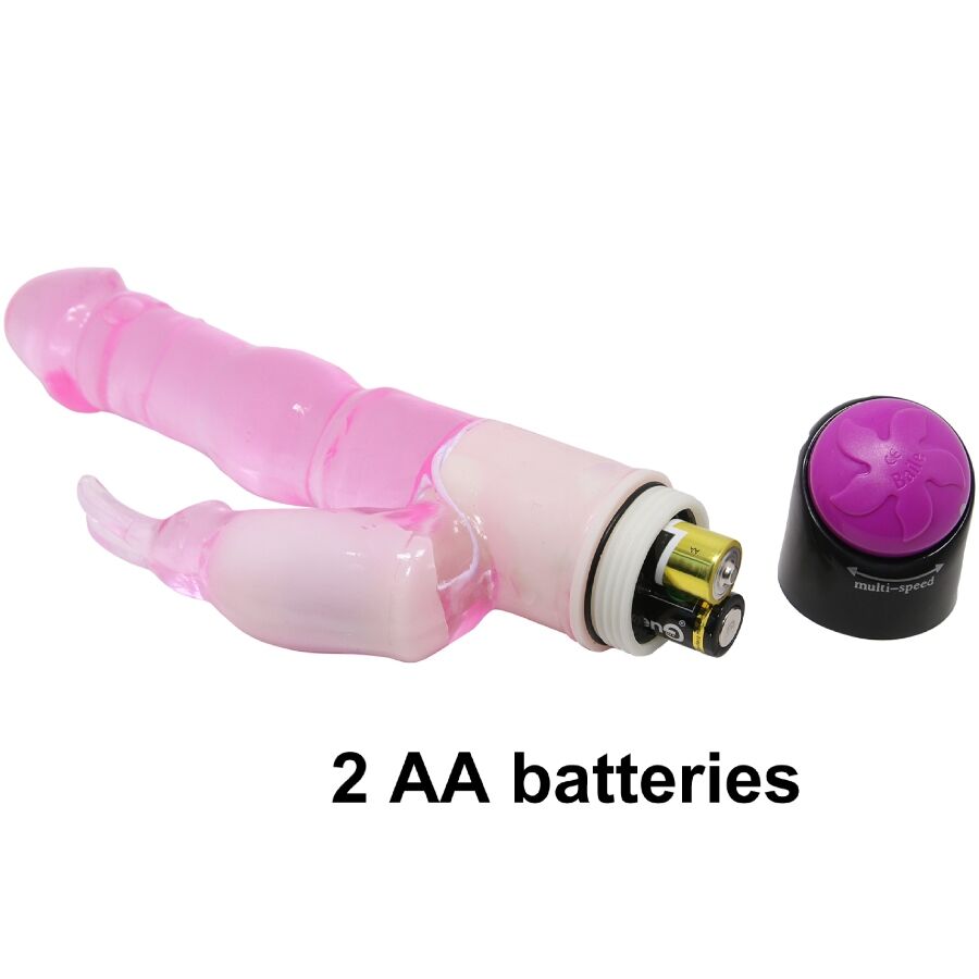 Waves of Pleasure Fantasy Vibrator mit Rabbit 23 cm