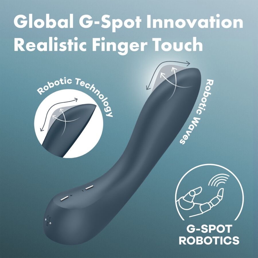 Vibratorprogramm 12 Vibrationen G-Punkt Welle 4 dunkelgrau