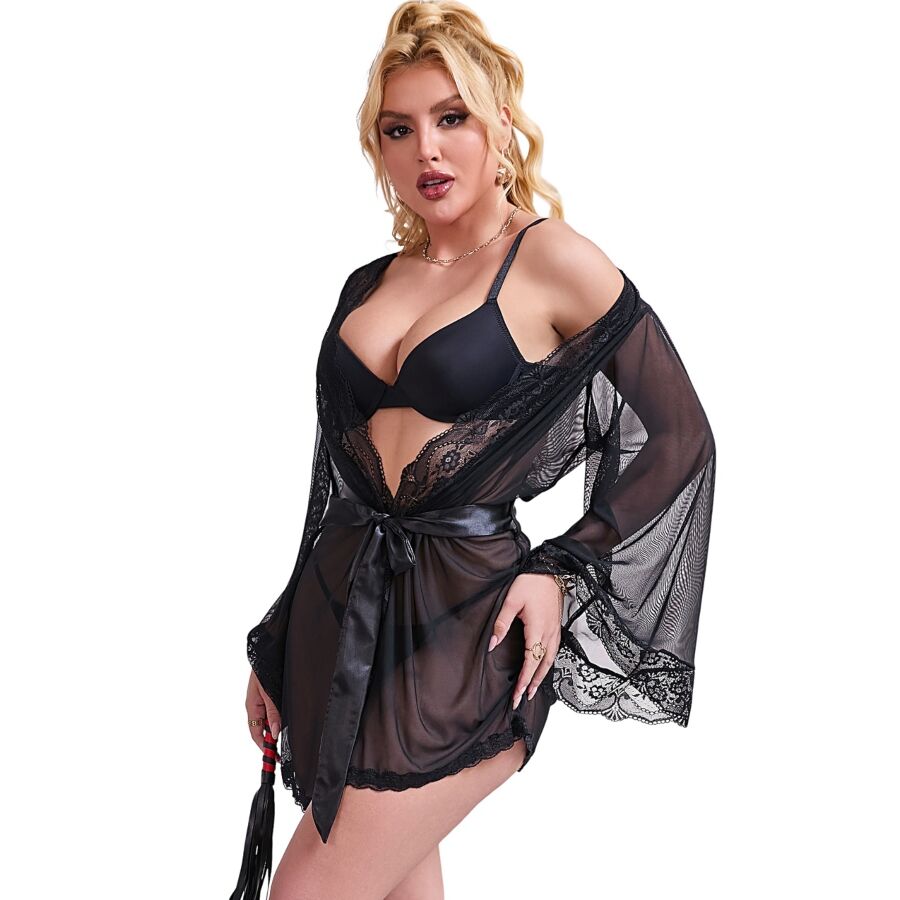 Bata tela transparente detaillierte Box schwarz s/m