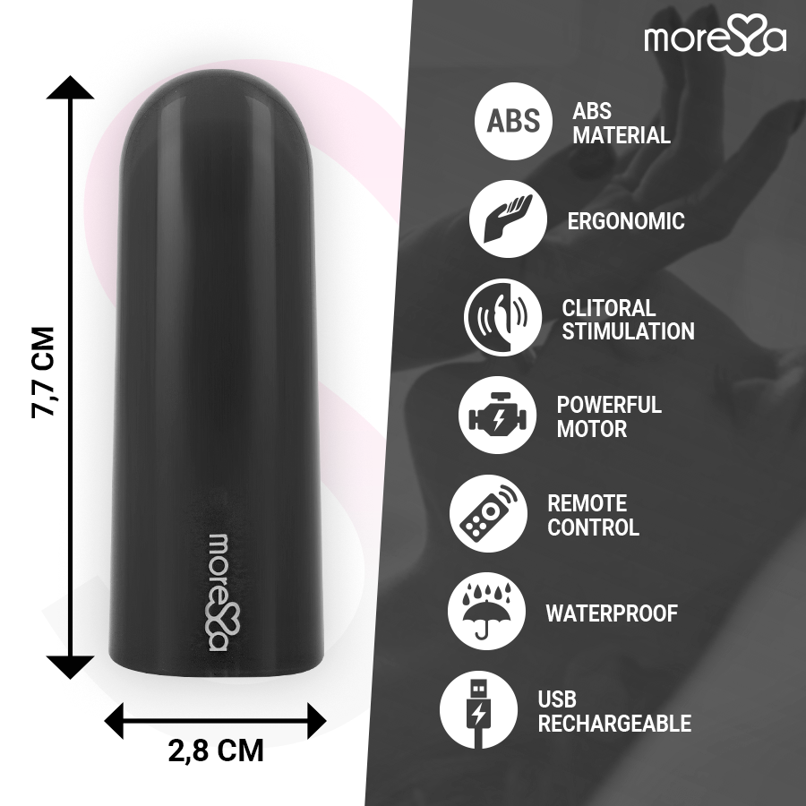 Nix schwarzer Vibrator mit Fernbedienung