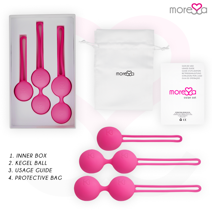 Osian Set Premium Silikon Pink (Osian One – 51 g | Osian Two – 101 g | Osian Three 85 g)