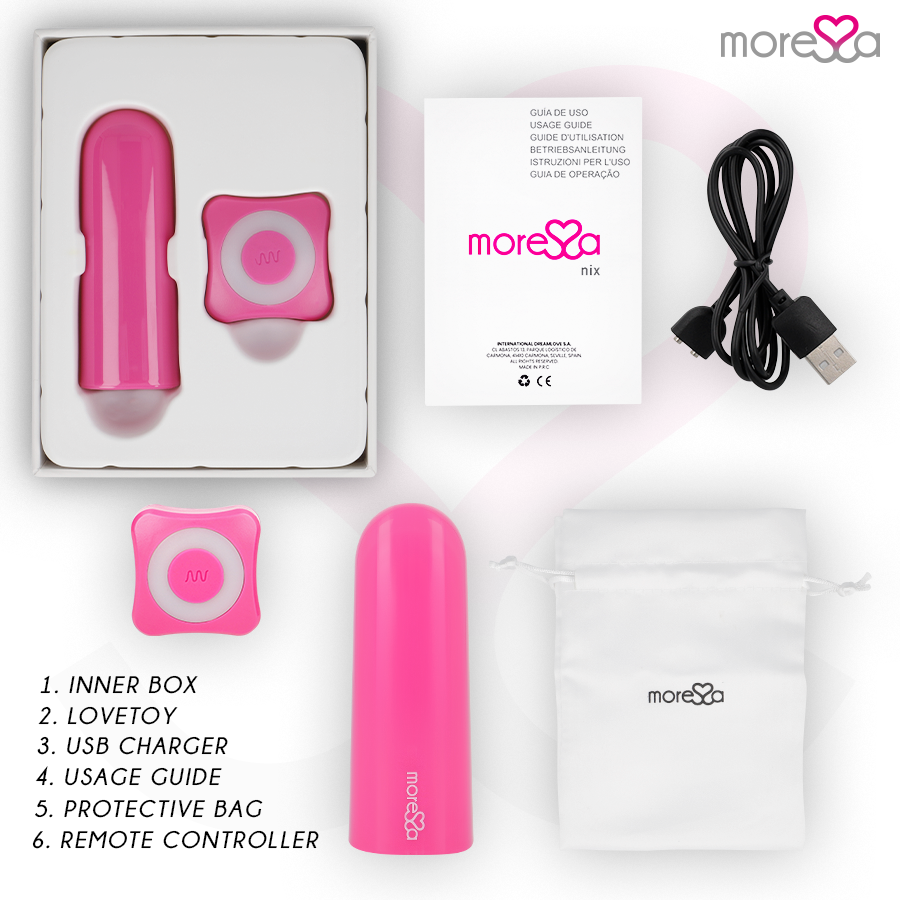 Nix Fernbedienungsvibrator rosa