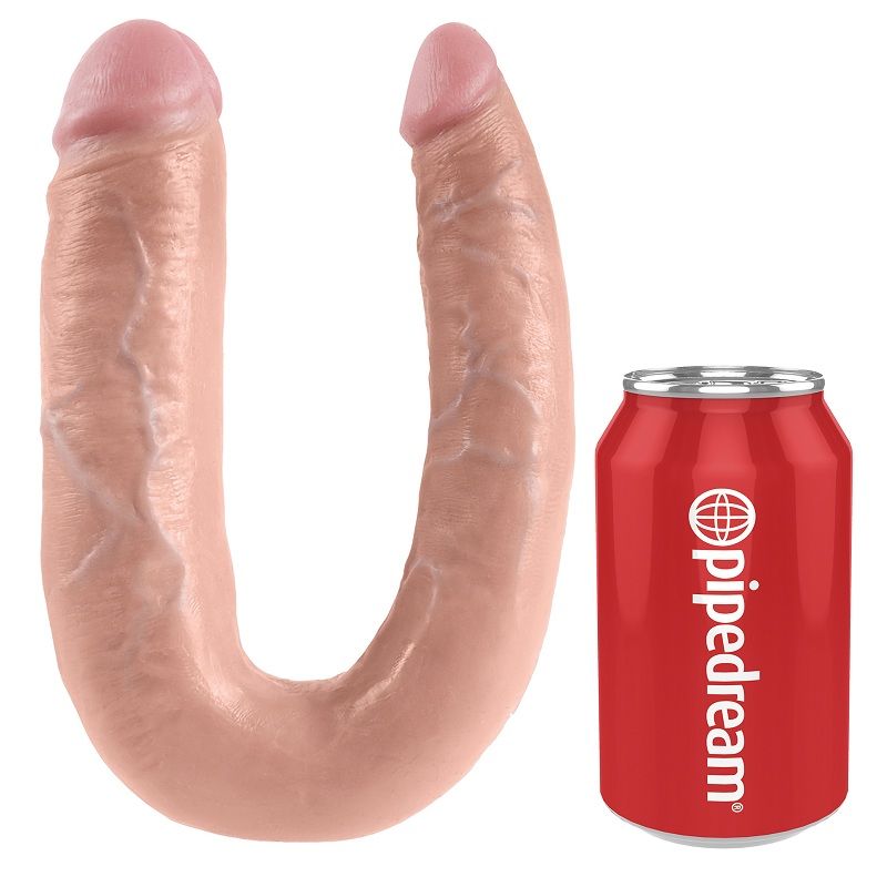 Doppelpenetrationsdildo 17,8 cm Natur